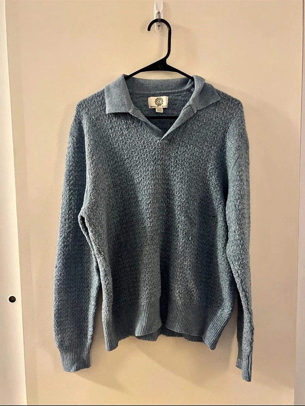 American Eagle Textured Pullover Sweater Gray XS